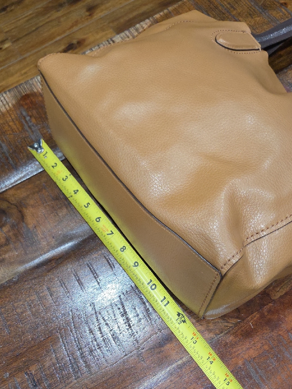 Coach Pebbled Leather Beige Tote - Picture 9 of 13